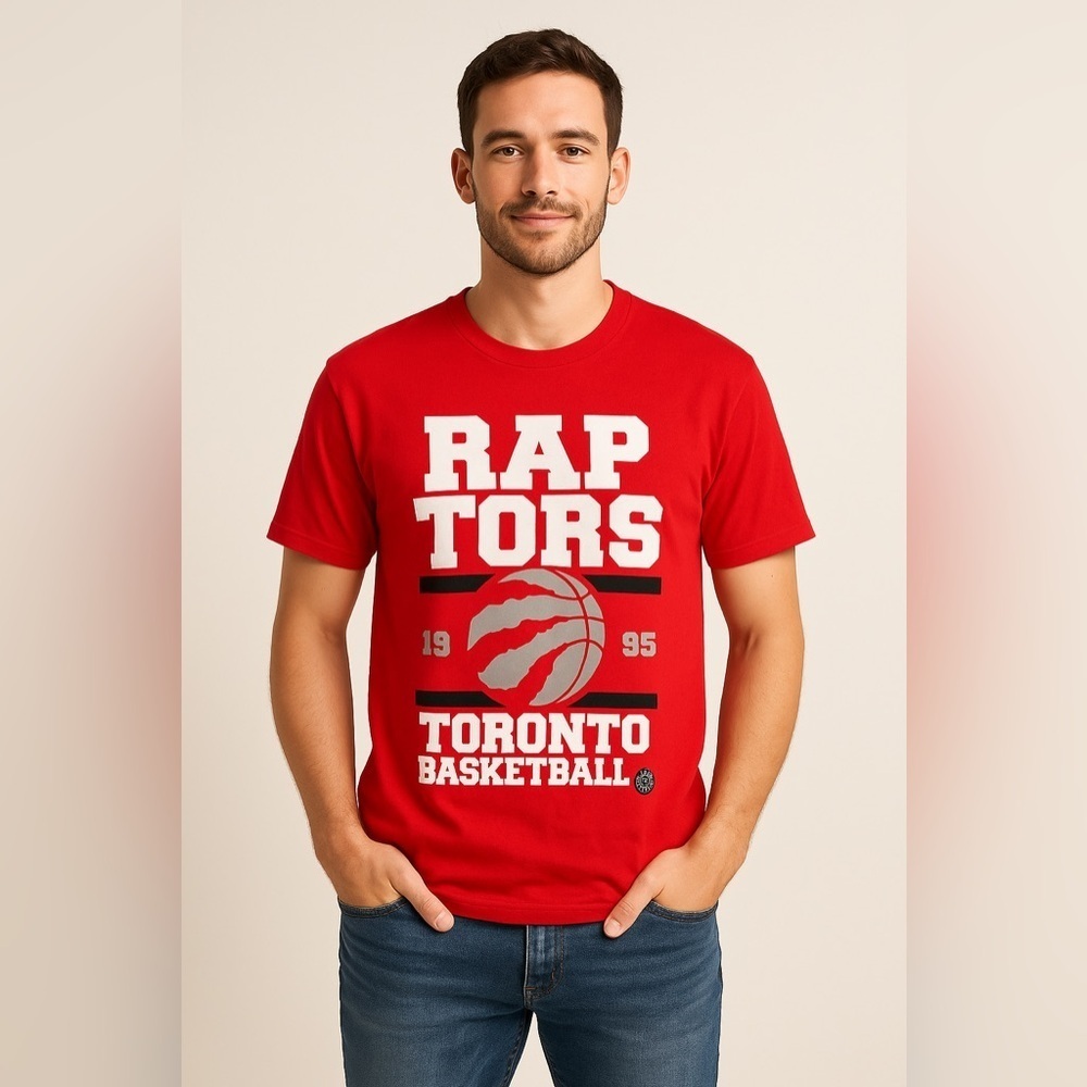 Toronto Raptors 1995 Graphic Red T-Shirt Men’s Medium